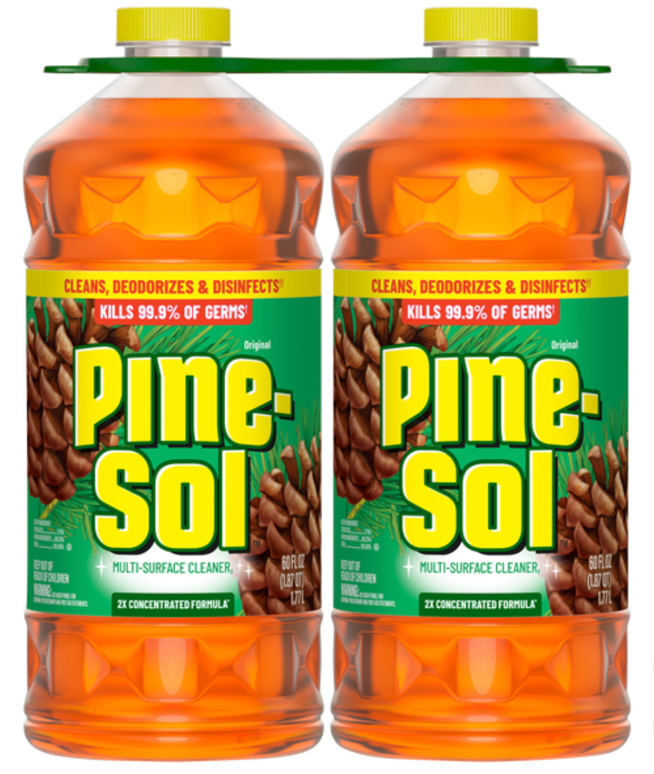 Pine-Sol Multi-Surface Cleaner, 2X Concentrated, Original, 60 fl oz, 2 ct