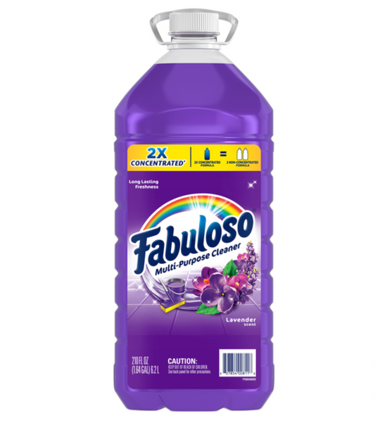 Fabuloso Multi-Purpose Cleaner, 2x Concentrated, Lavender Scent, 210 fl oz