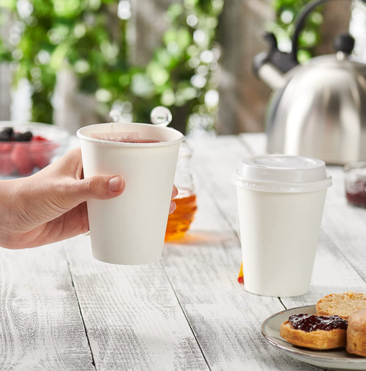 Premium 12 oz Paper Hot Cups for Coffee (1000 ct), Tea & Hot Beverages