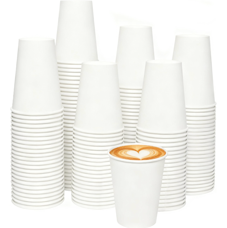 Premium 12 oz Paper Hot Cups for Coffee (1000 ct), Tea & Hot Beverages